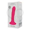 HITSENS 4 - Dildo de Silicona de Doble Densidad (Color Rosa Fuerte)